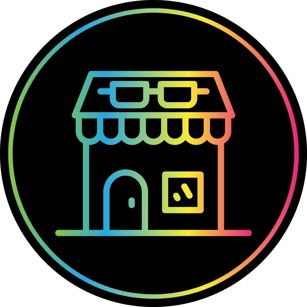 Optical Shop Vector Icon Design