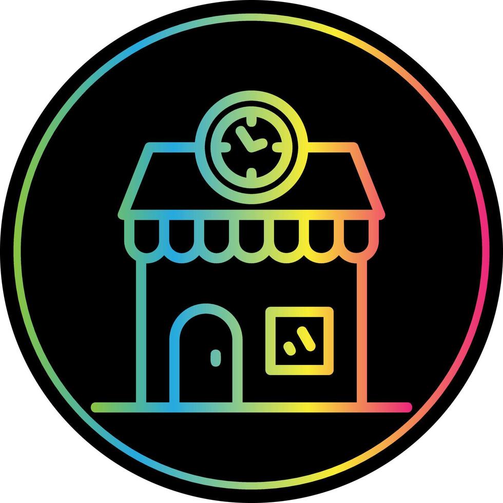 Clock Shop Vector Icon Design