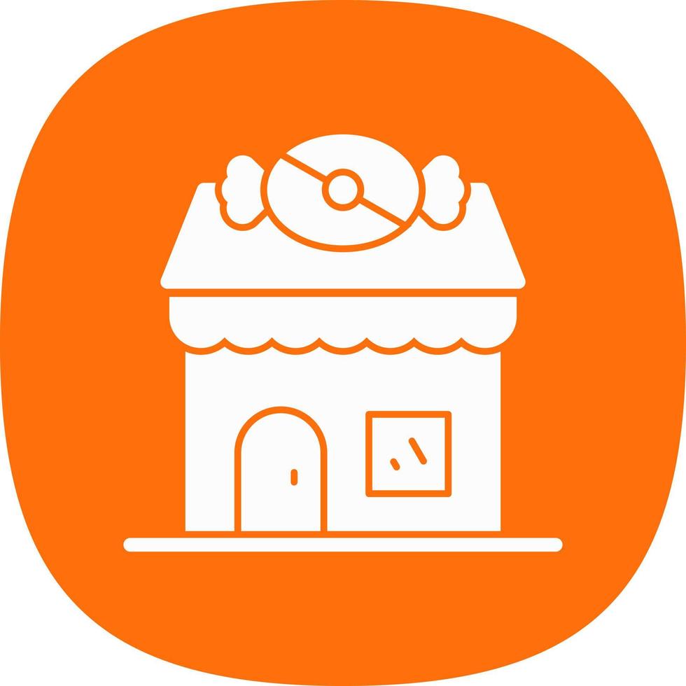 diseño de icono de vector de tienda de dulces