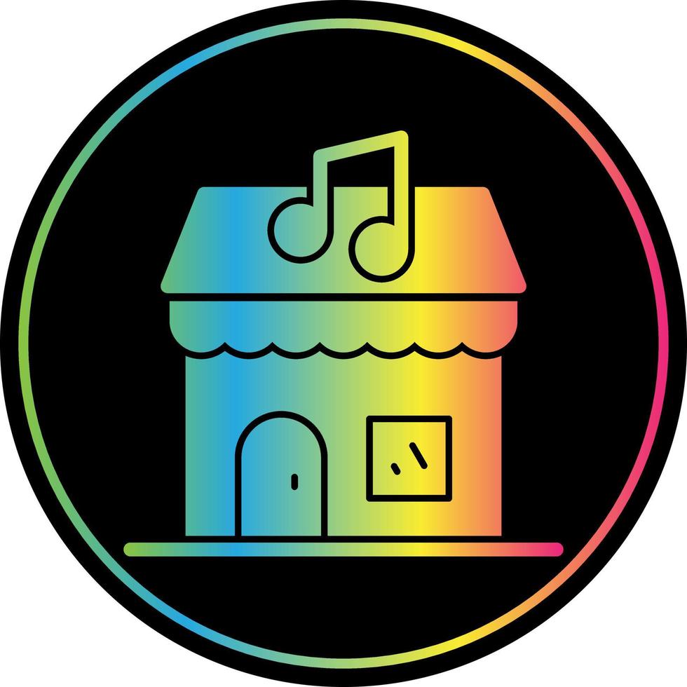 diseño de icono de vector de tienda de música