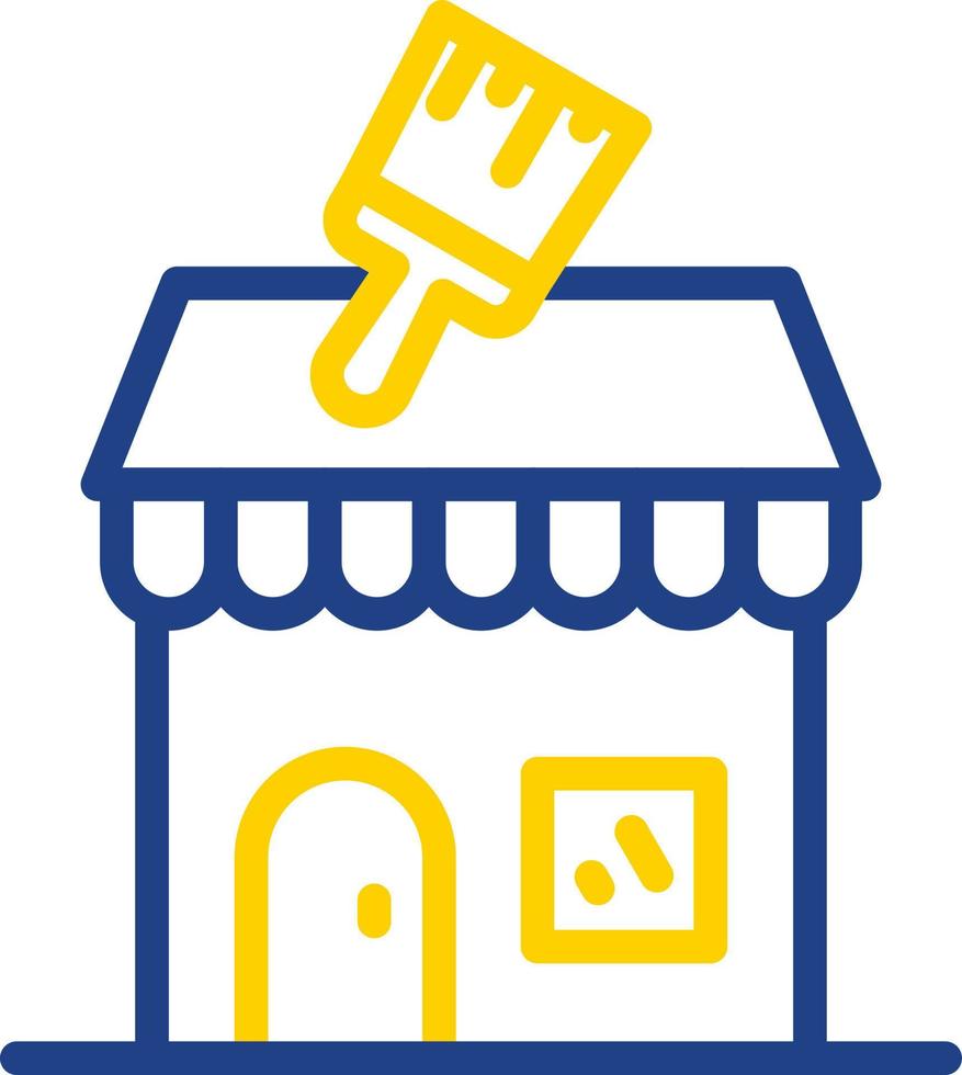 Paint Shop Vector Icon Design