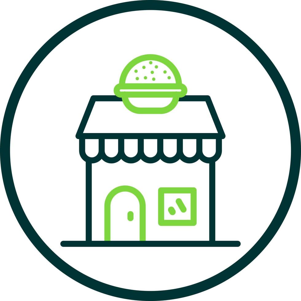 diseño de icono de vector de tienda de hamburguesas