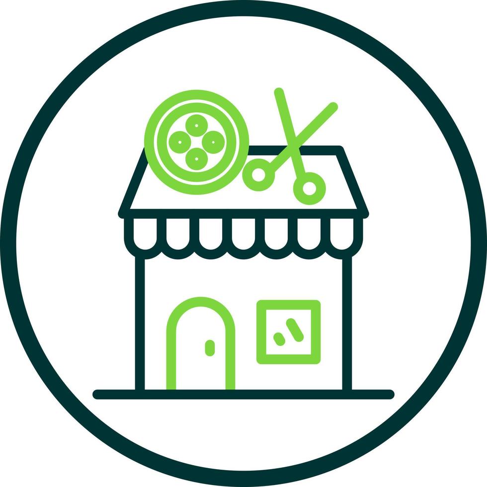 Tailor Shop Vector Icon Design