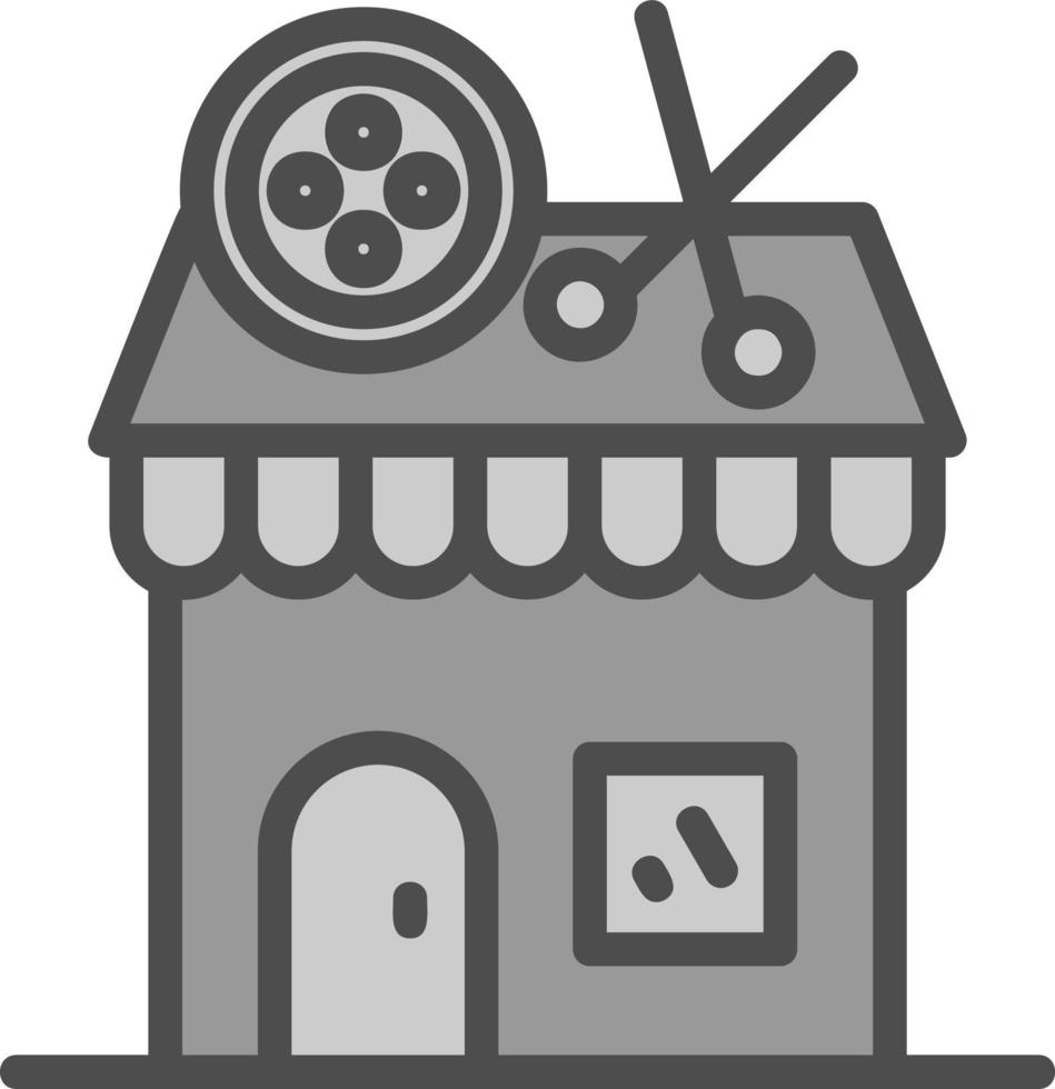 Tailor Shop Vector Icon Design