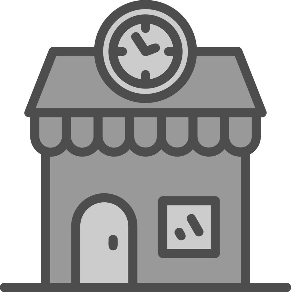 Clock Shop Vector Icon Design