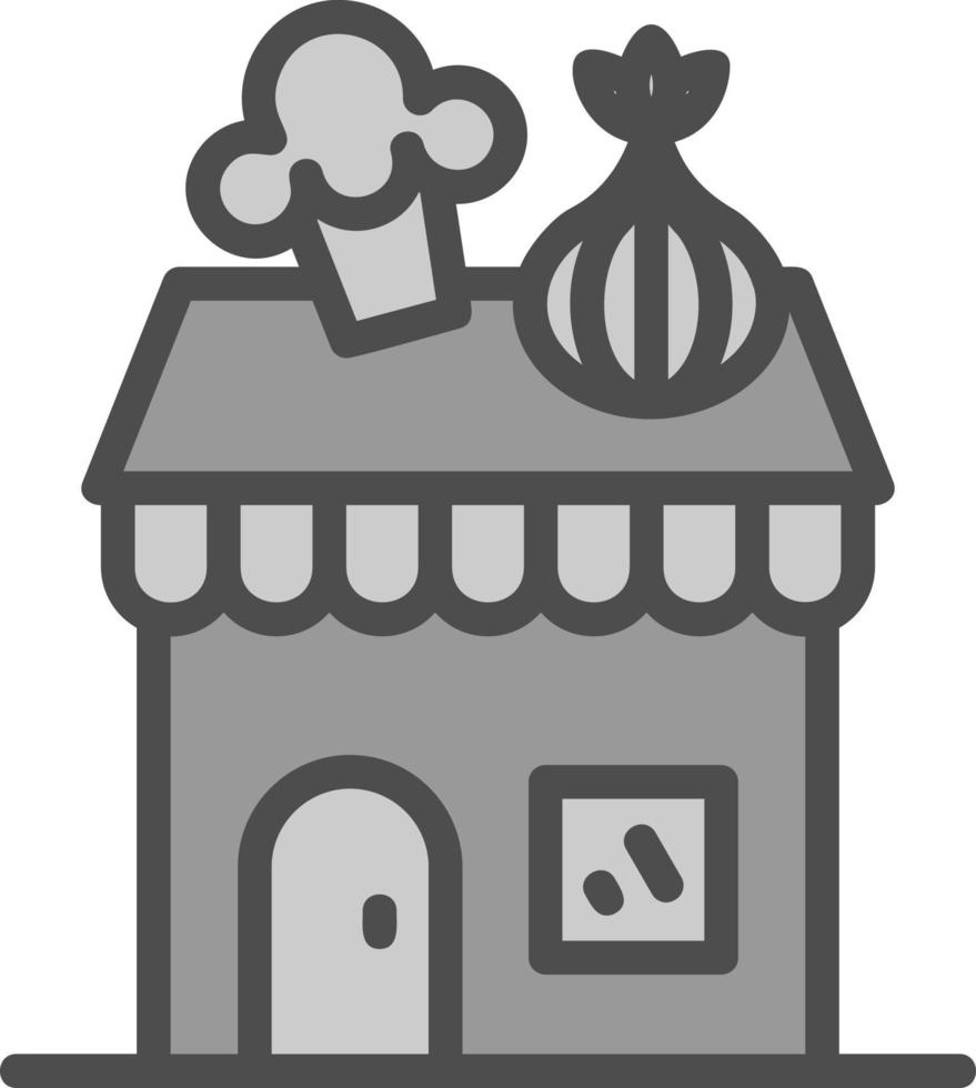 Vegetable Shop Vector Icon Design