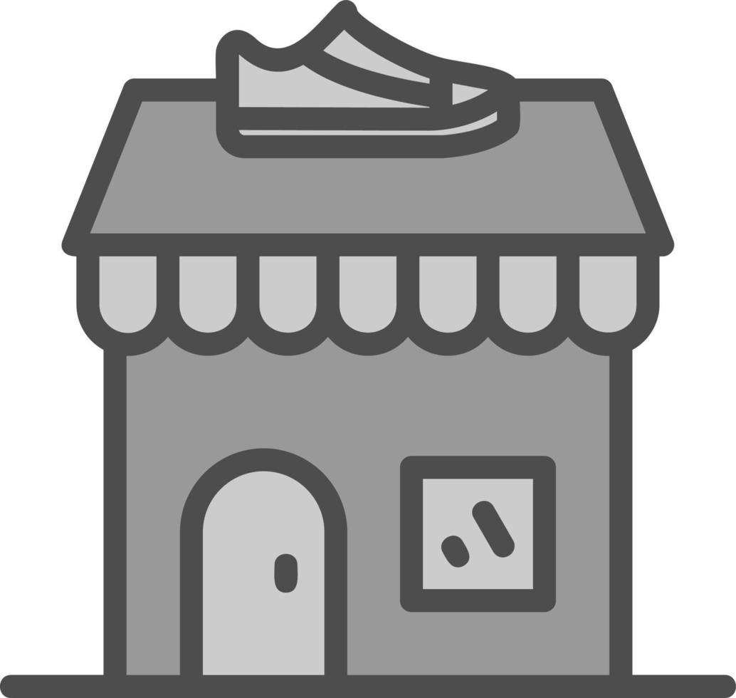 diseño de icono de vector de tienda de zapatos