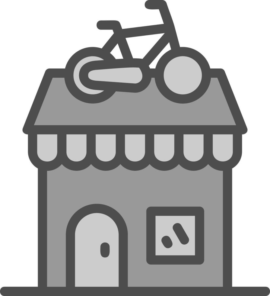 Bike Shop Vector Icon Design