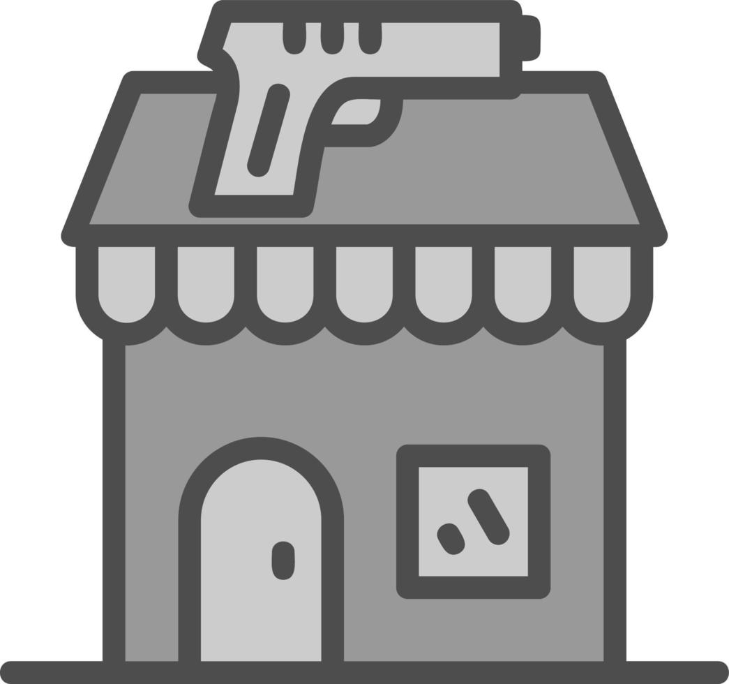 diseño de icono de vector de tienda de armas