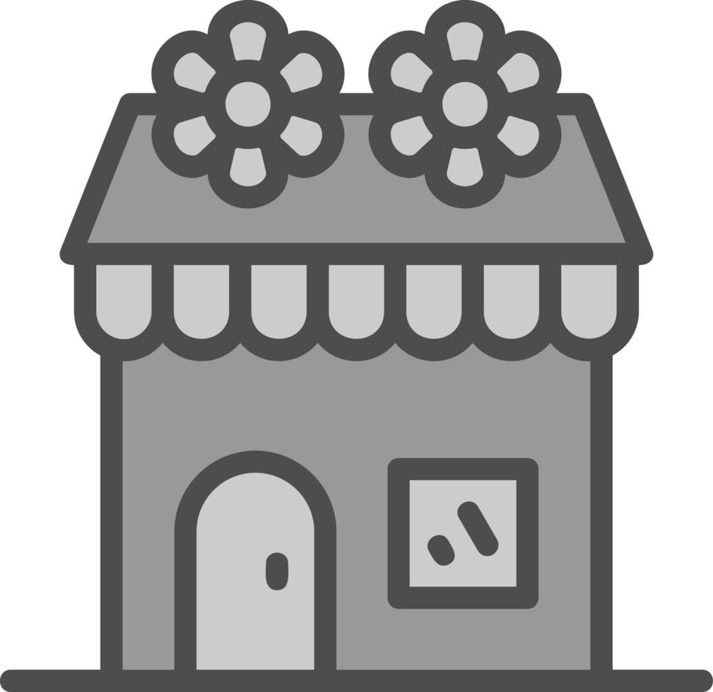 Flower Shop Vector Icon Design