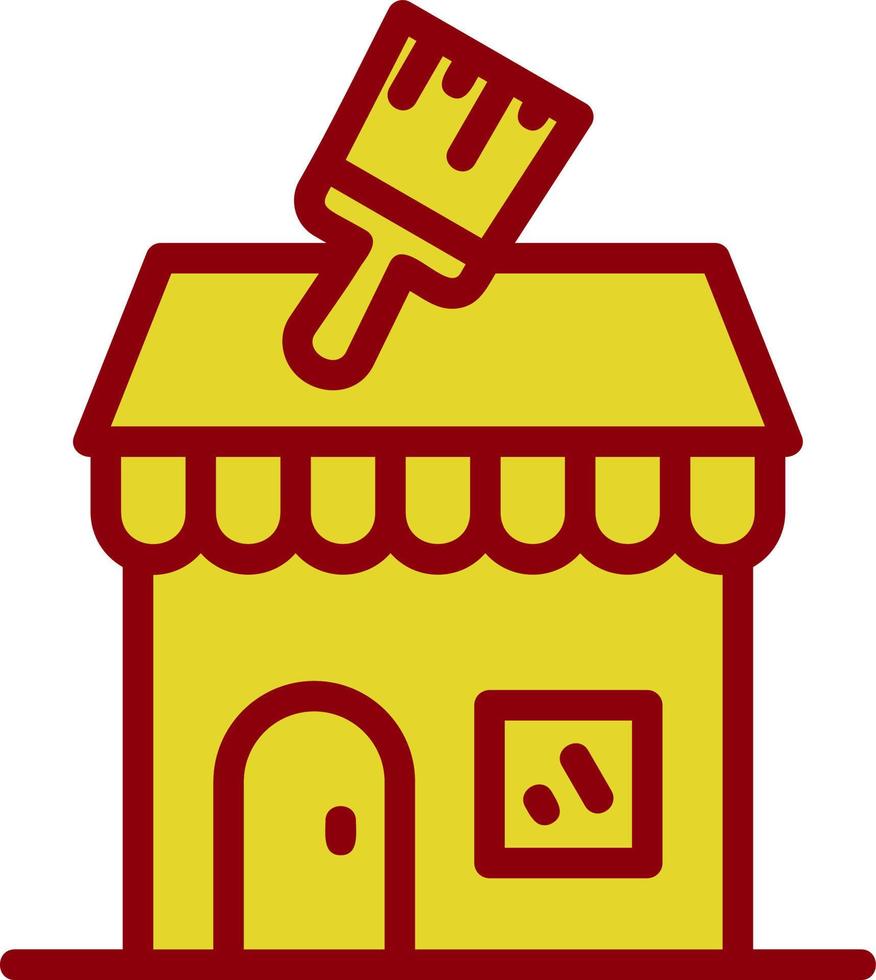 Paint Shop Vector Icon Design