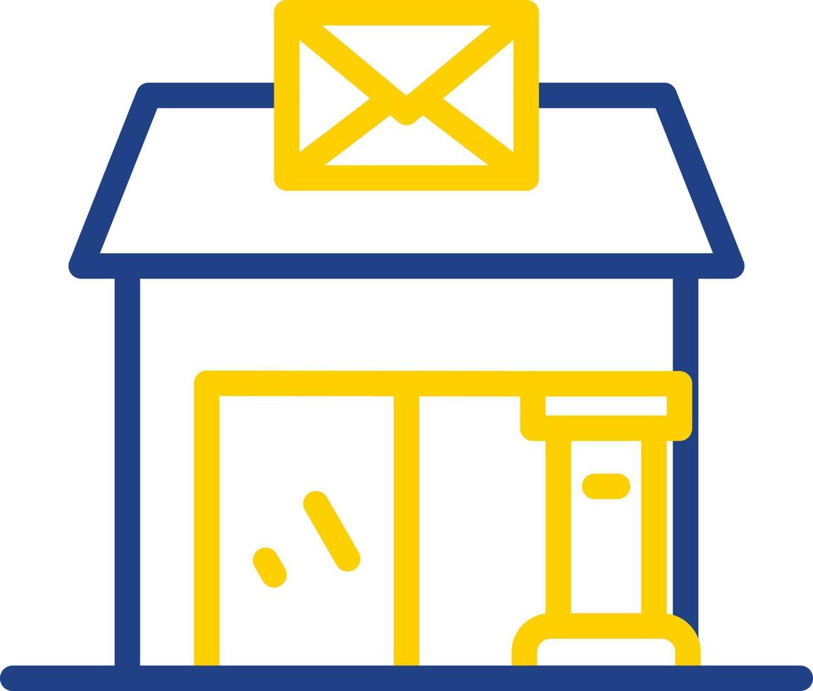 diseño de icono de vector de oficina de correos