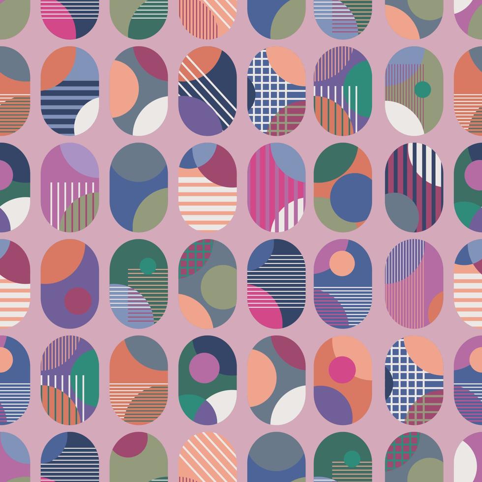 Colorful Geometric Seamless Pattern vector