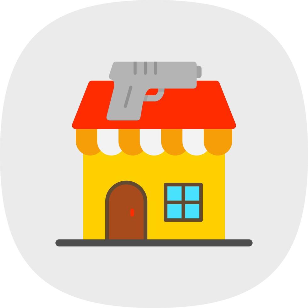 Gun Shop Vector Icon Design