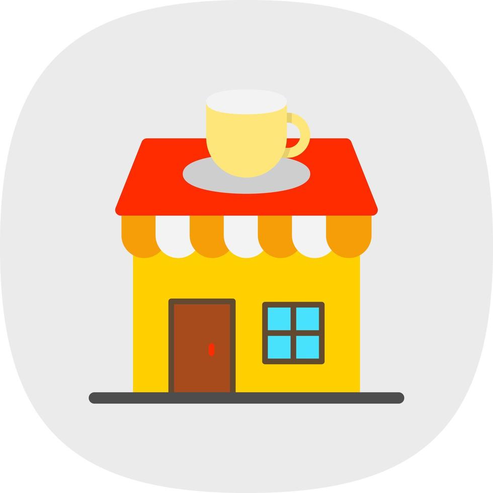 Coffee Shop Vector Icon Design