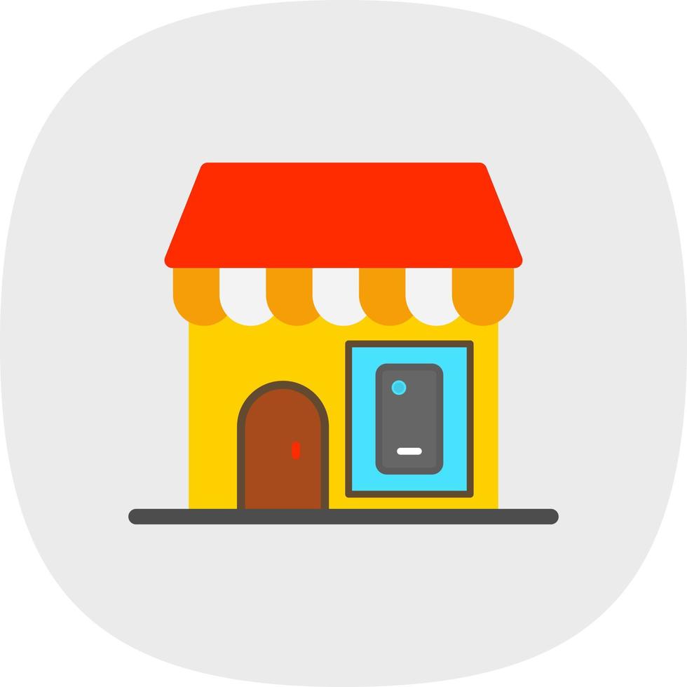 Mobile Shop Vector Icon Design