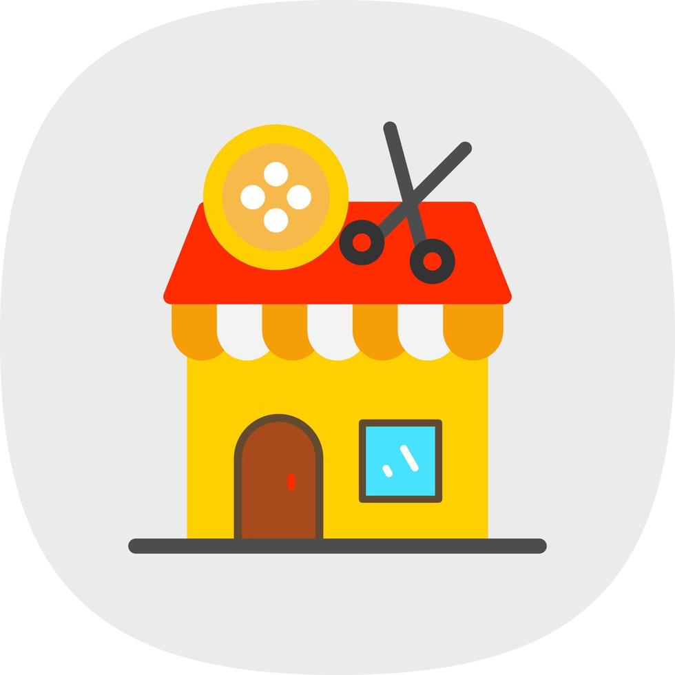 Tailor Shop Vector Icon Design