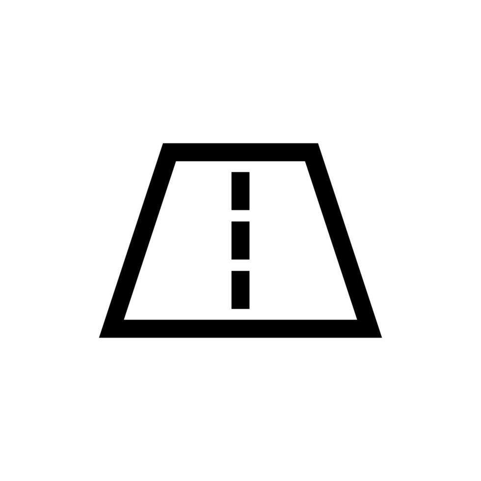 Distance outline icon. Isolated on white. Vector illustration