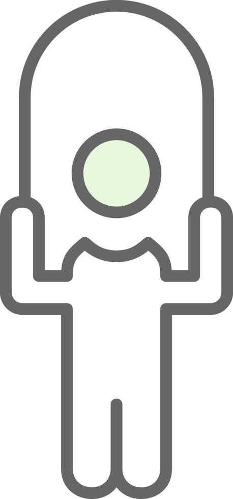 Person skipping rope Vector Icon Design
