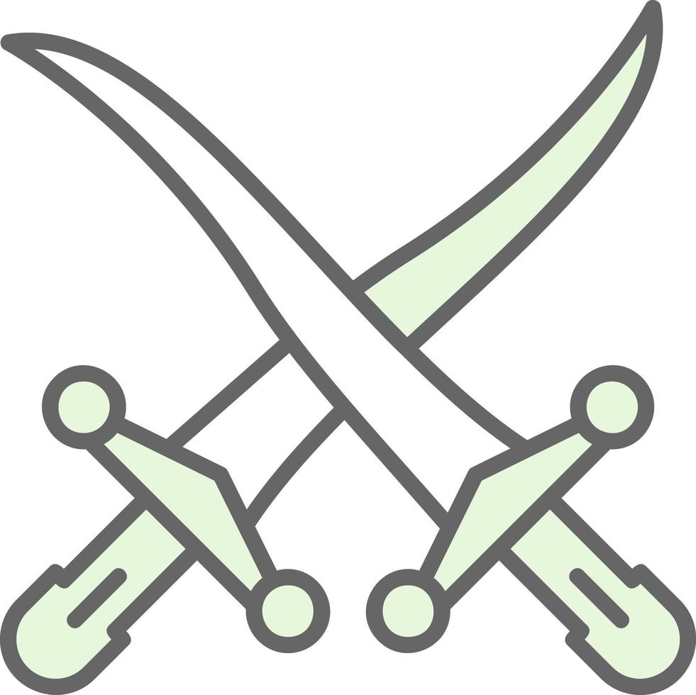 Swords Vector Icon Design