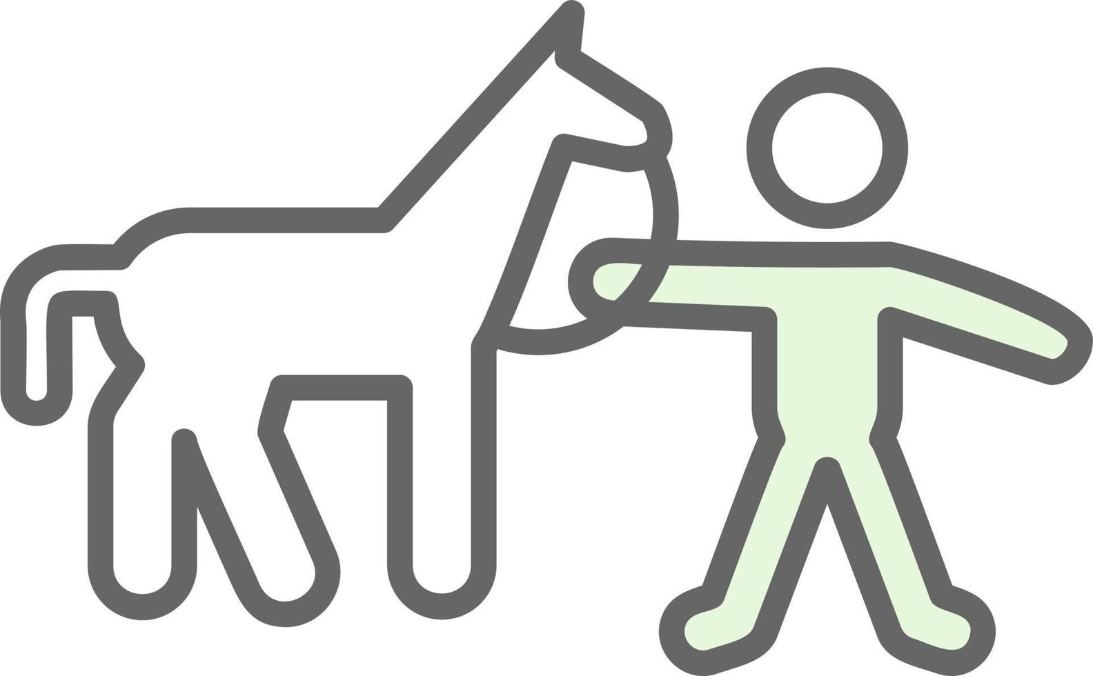 Horse Rider Vector Icon Design