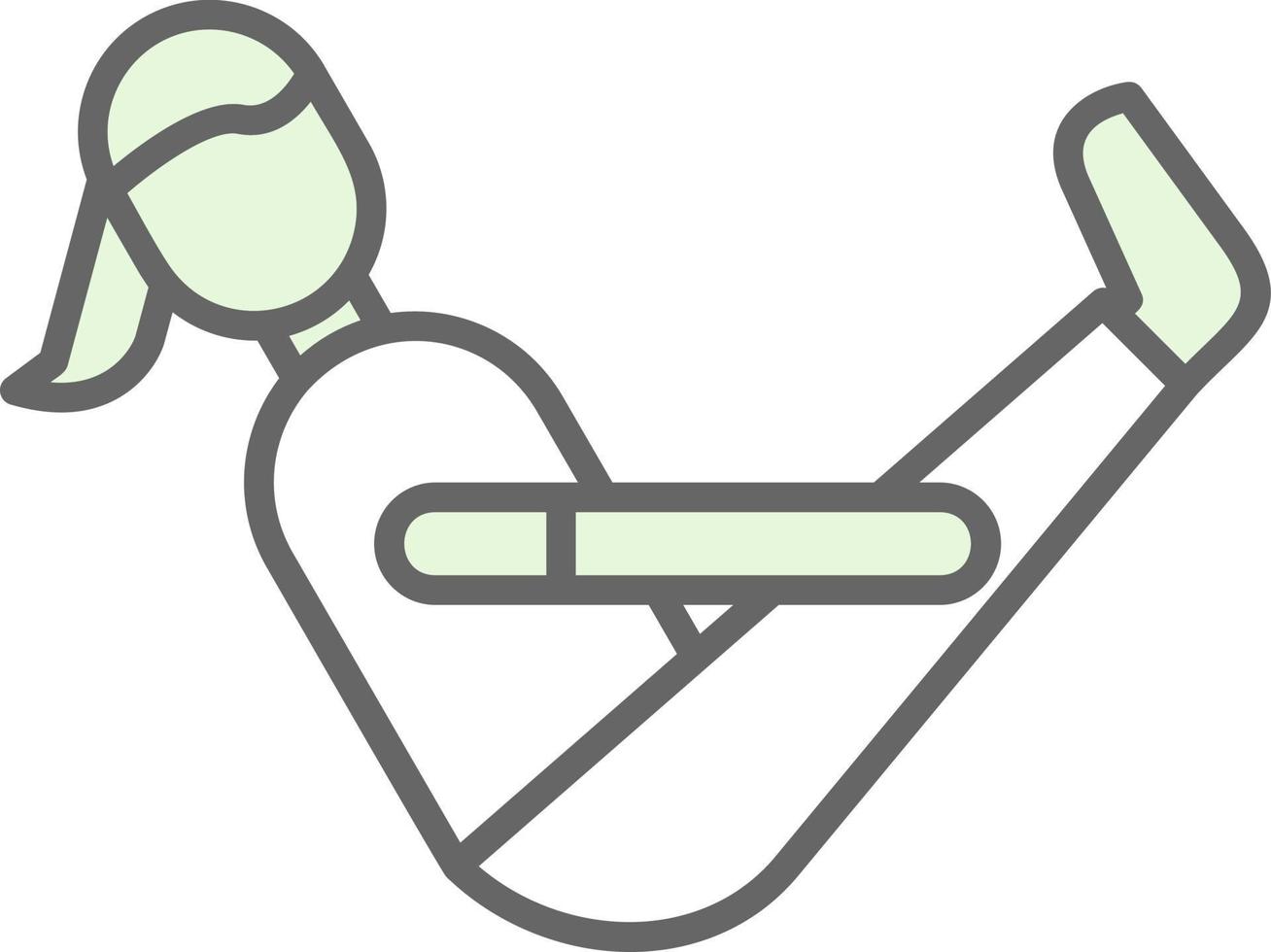 Boat Pose Vector Icon Design