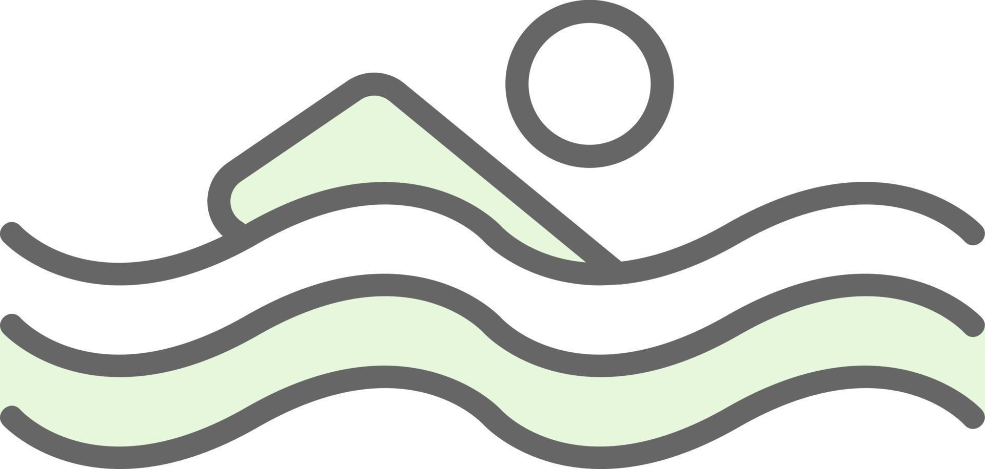 Swimming Person Vector Icon Design