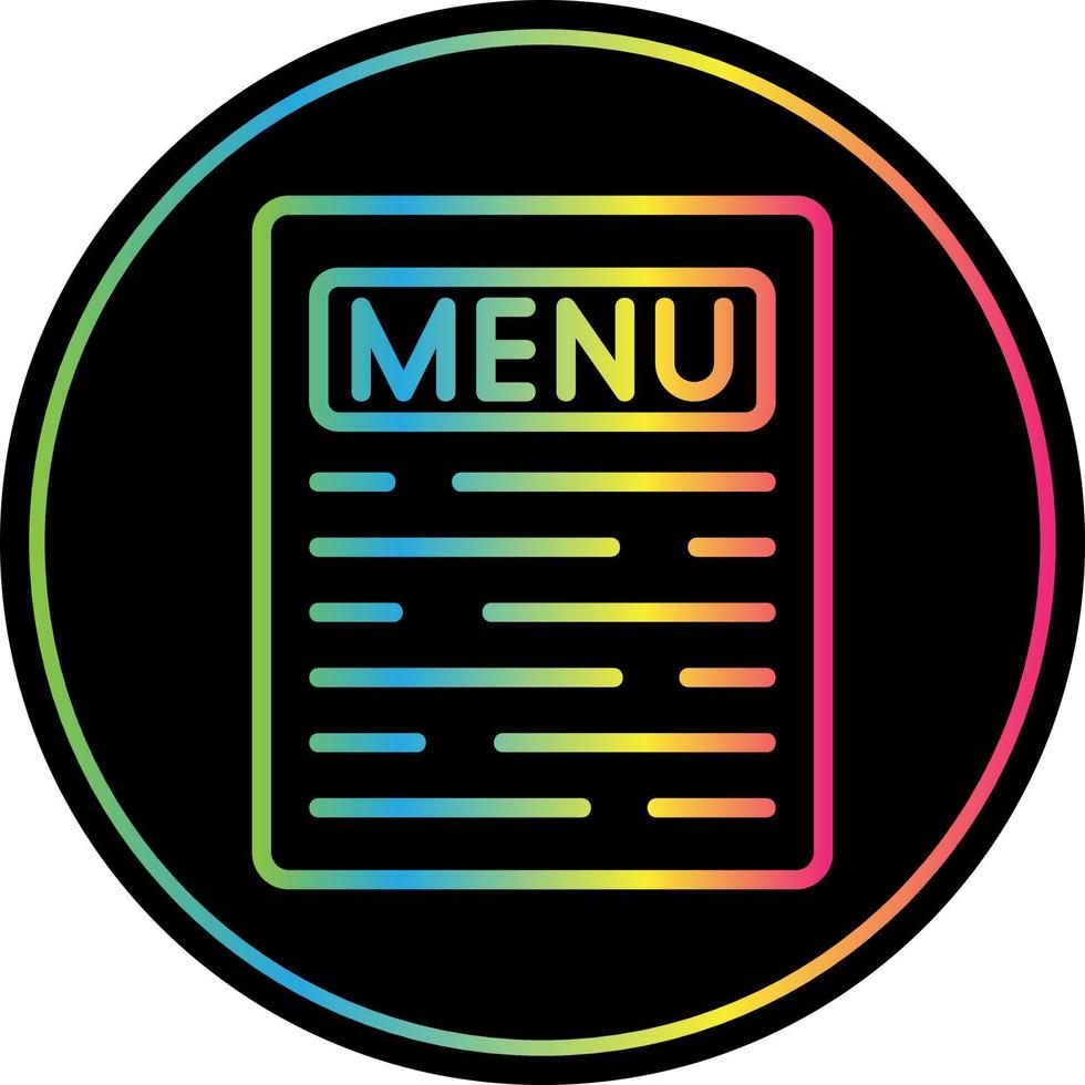 Menu Vector Icon Design
