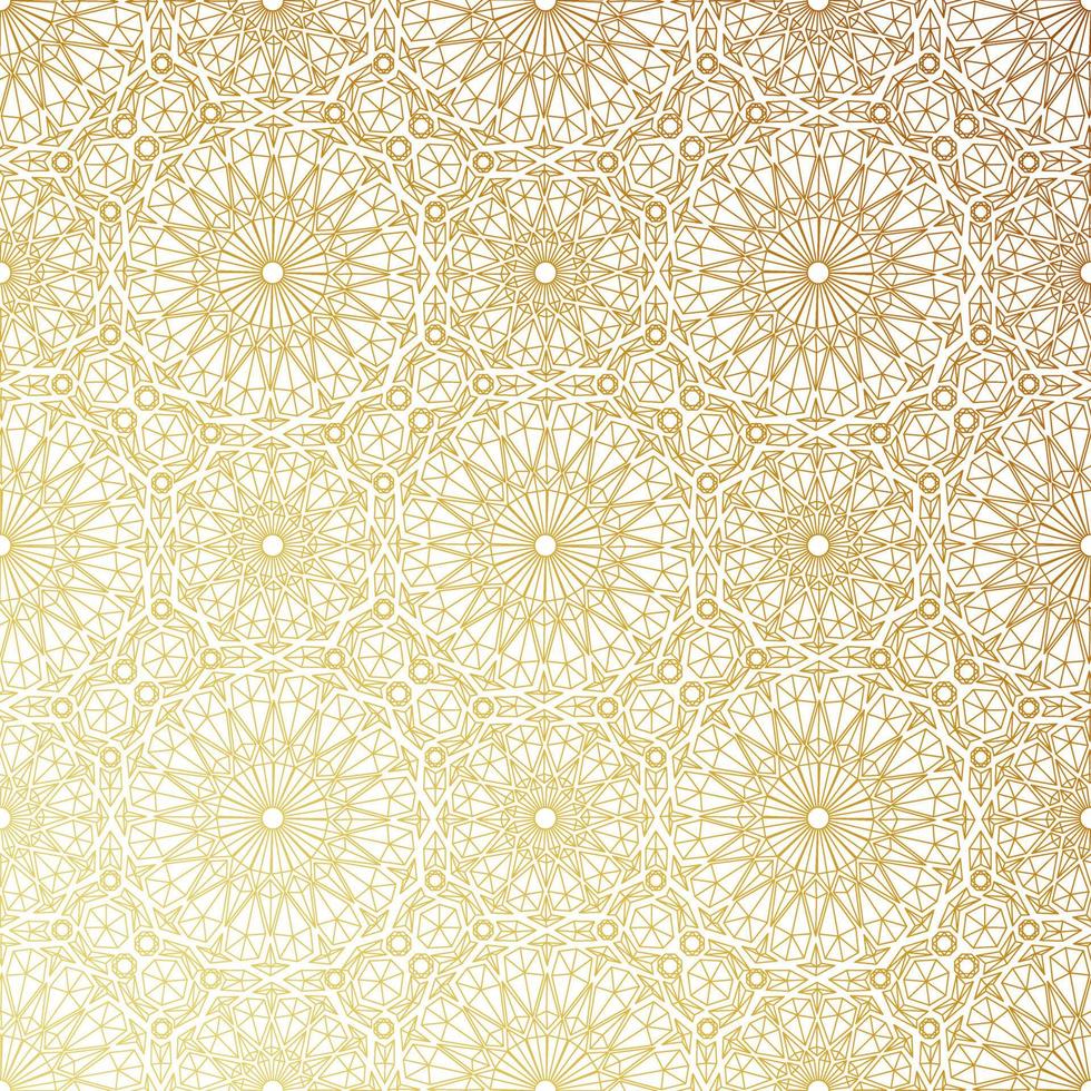 Geometric golden pattern. vector