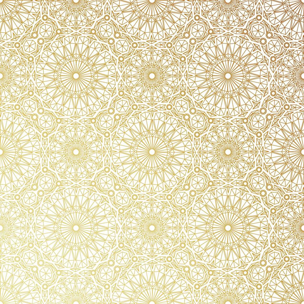 Geometric golden pattern. vector