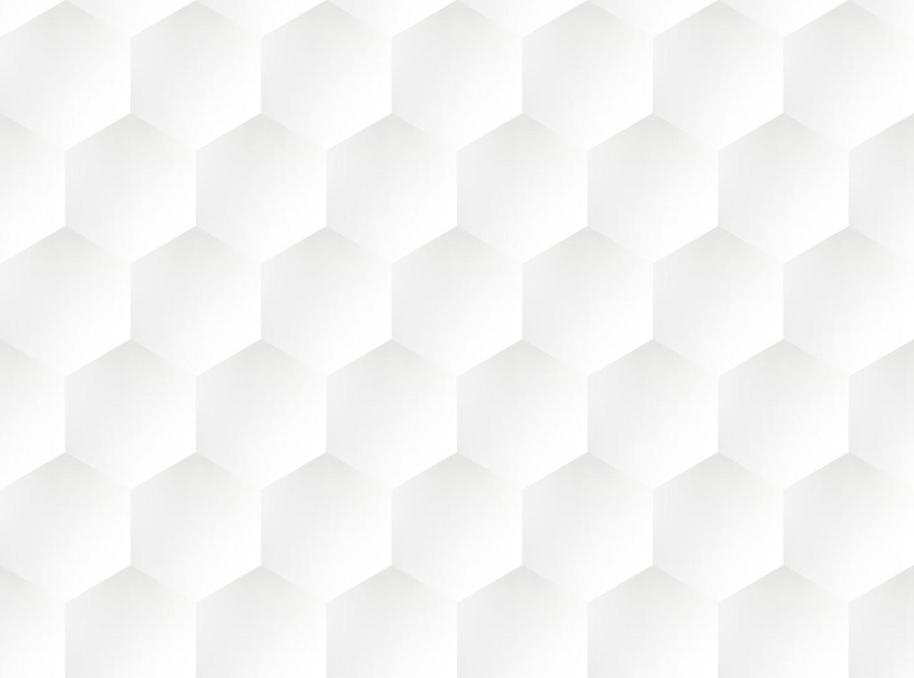 White embossed honeycomb pattern vector
