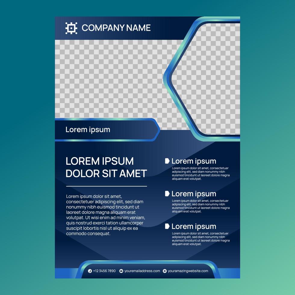 Gradient Business Poster Template vector