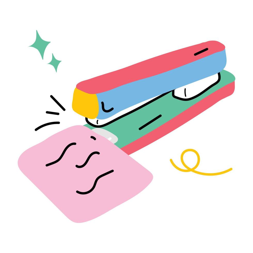 Trendy Stapler Concepts vector