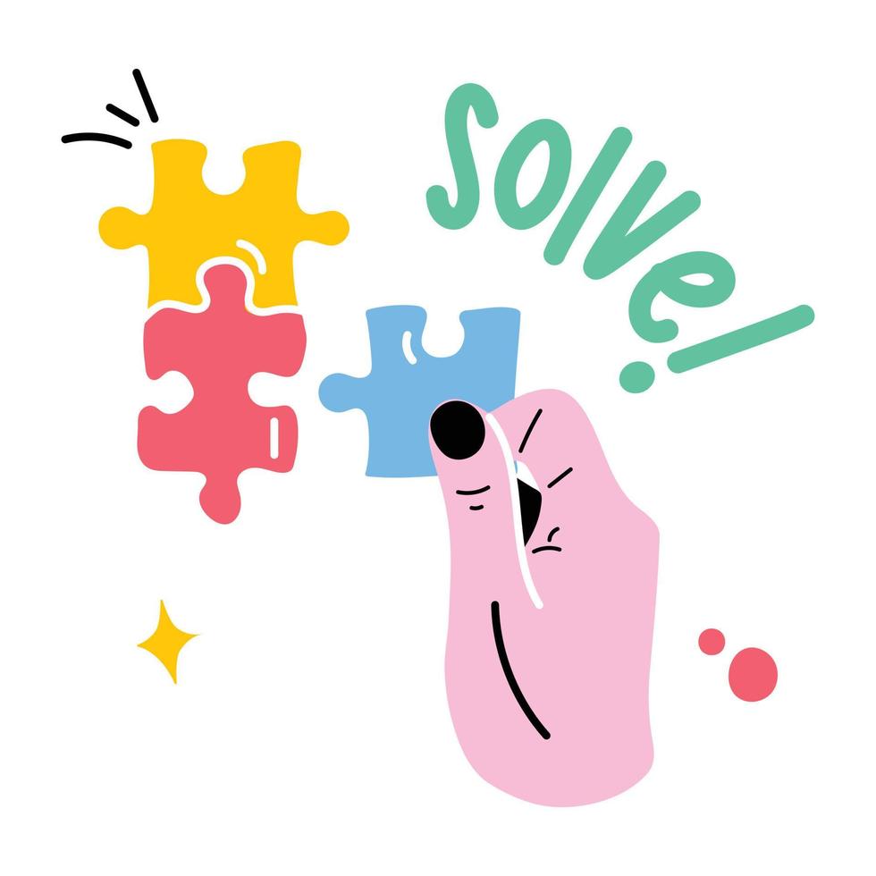 Trendy Solve Concepts vector