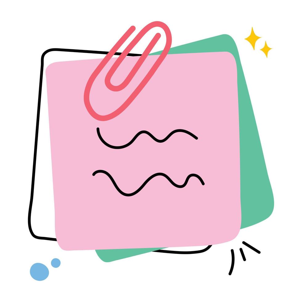 Trendy Notes Concepts vector
