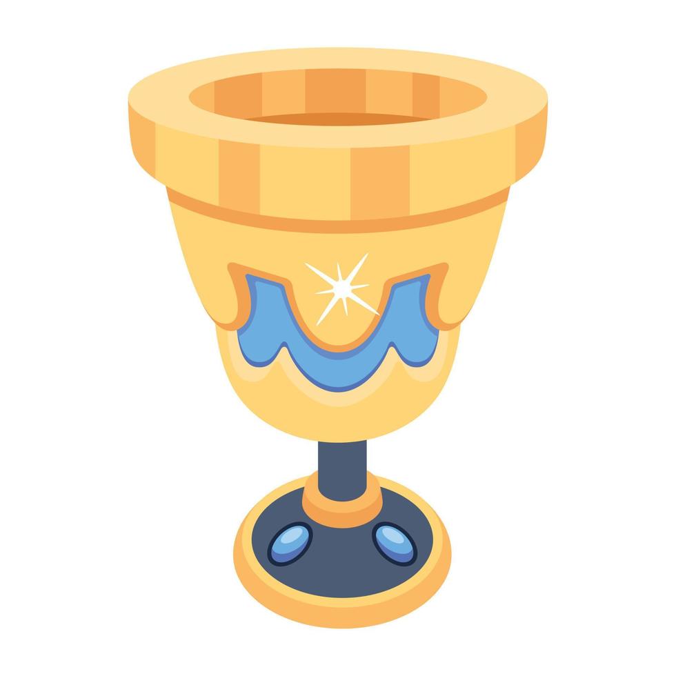 Trendy Chalice Concepts vector