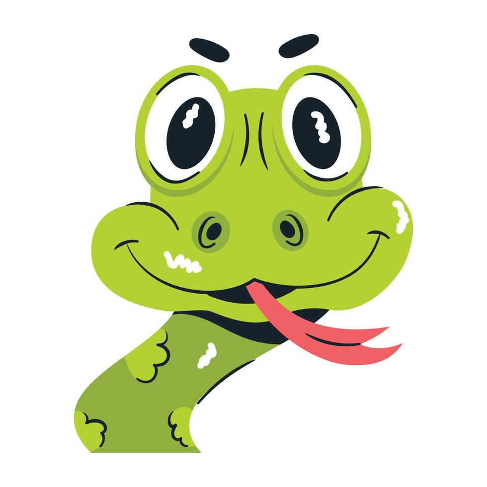 Trendy Cute Snake vector