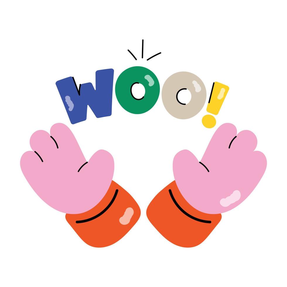 Trendy Woo Concepts vector