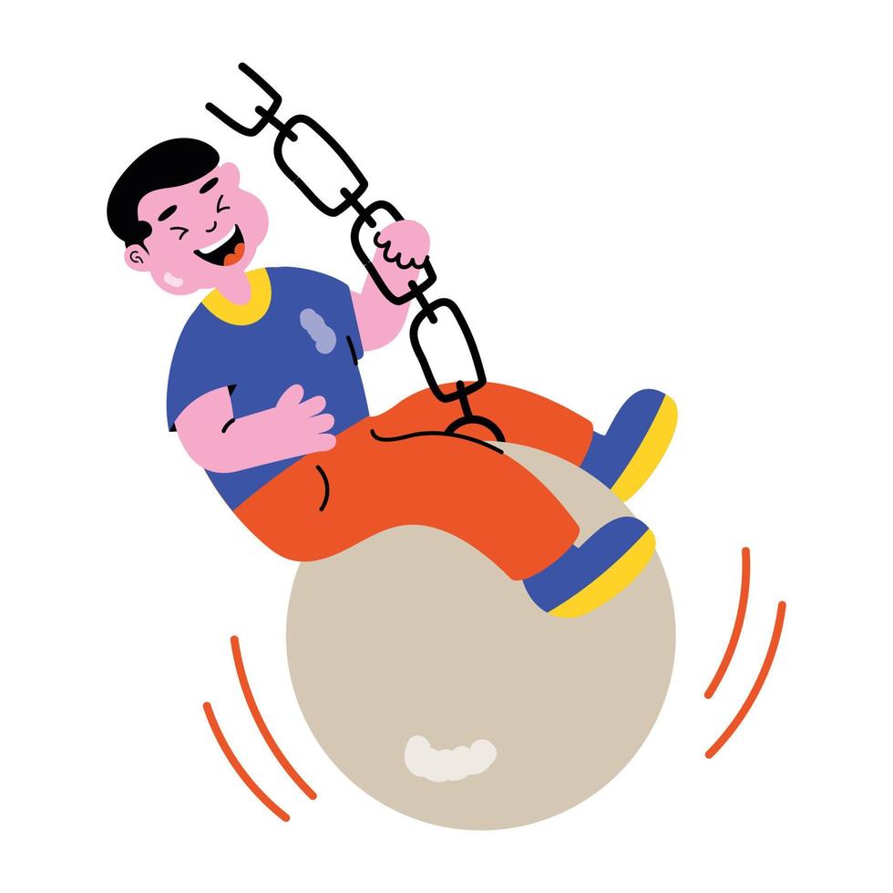Trendy Wrecking Ball vector