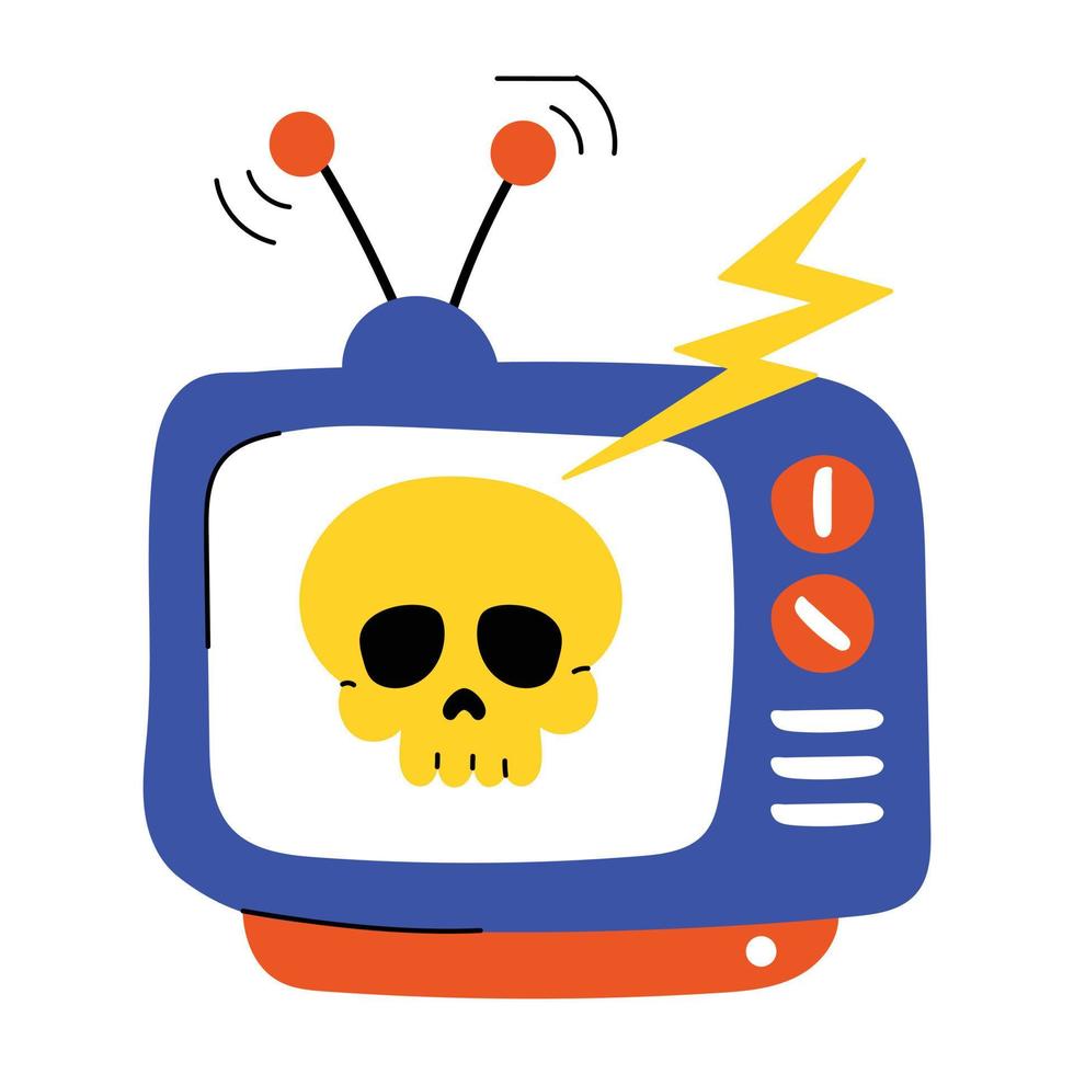 Trendy Tv Concepts vector