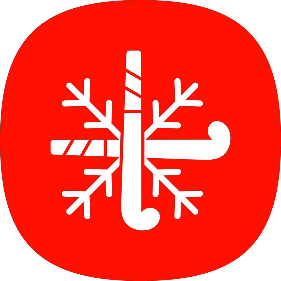 diseño de icono de vector de copo de nieve