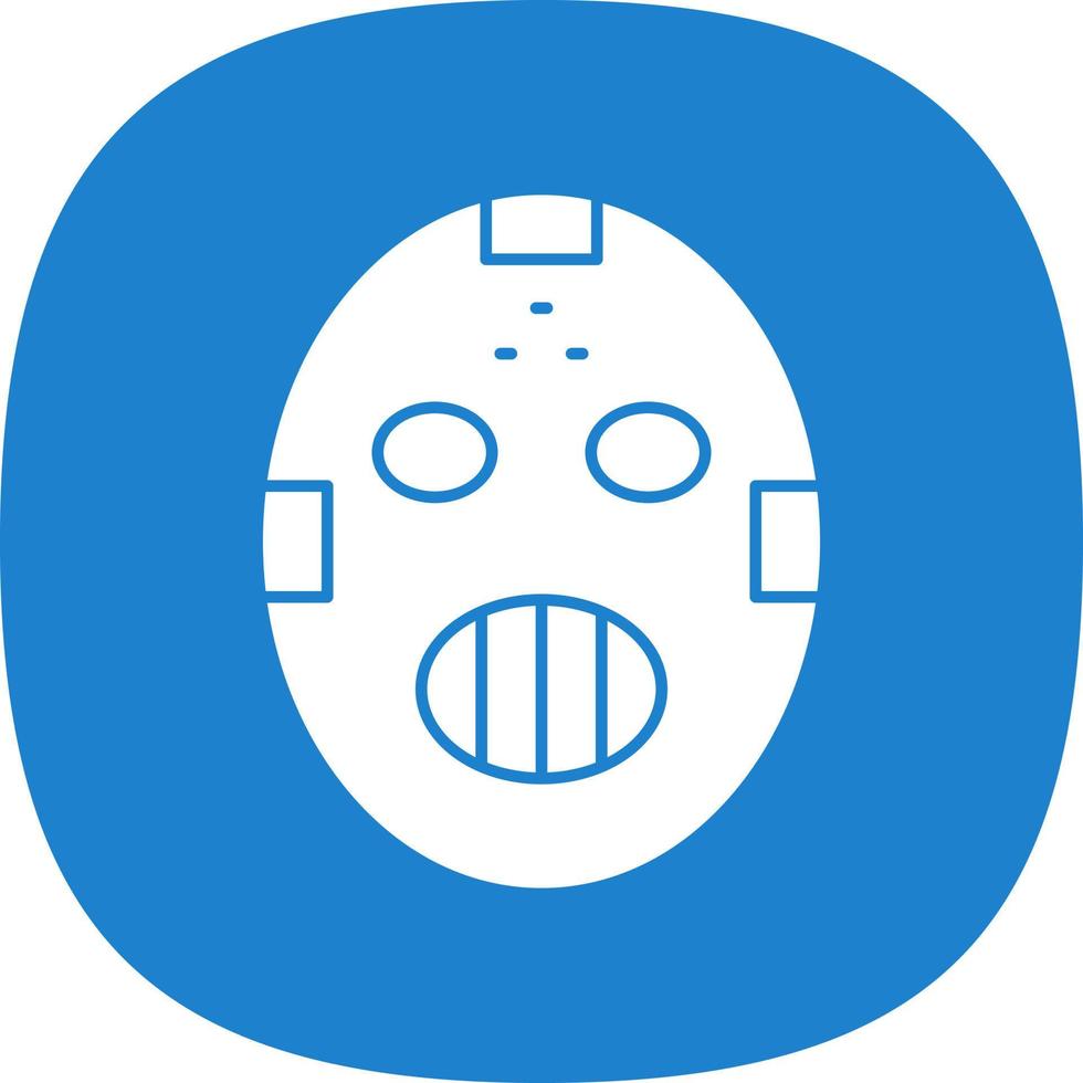 Hockey Mask Vector Icon Design