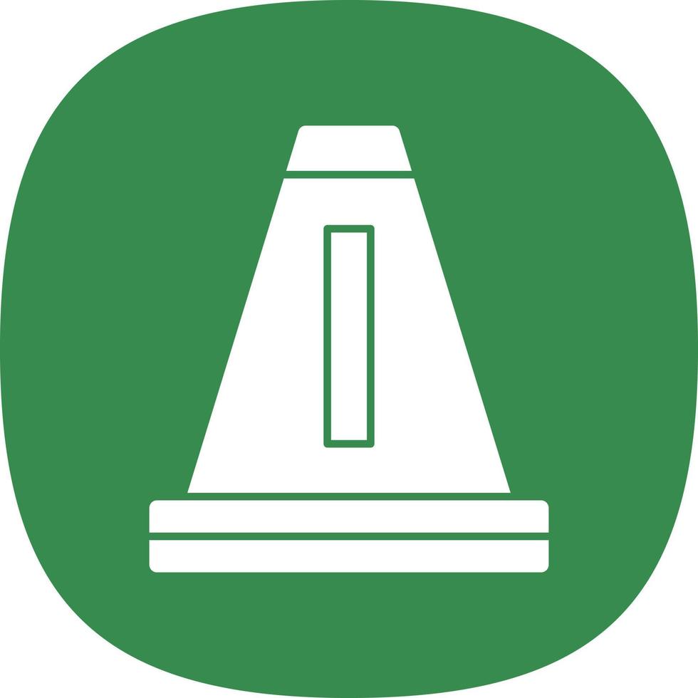 Traffic Cone Vector Icon Design