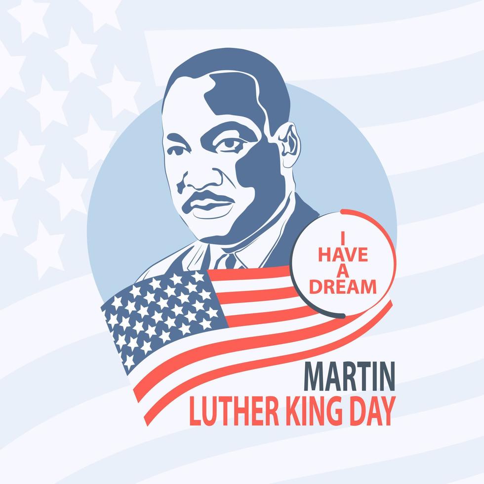 vector del día de martin luther king