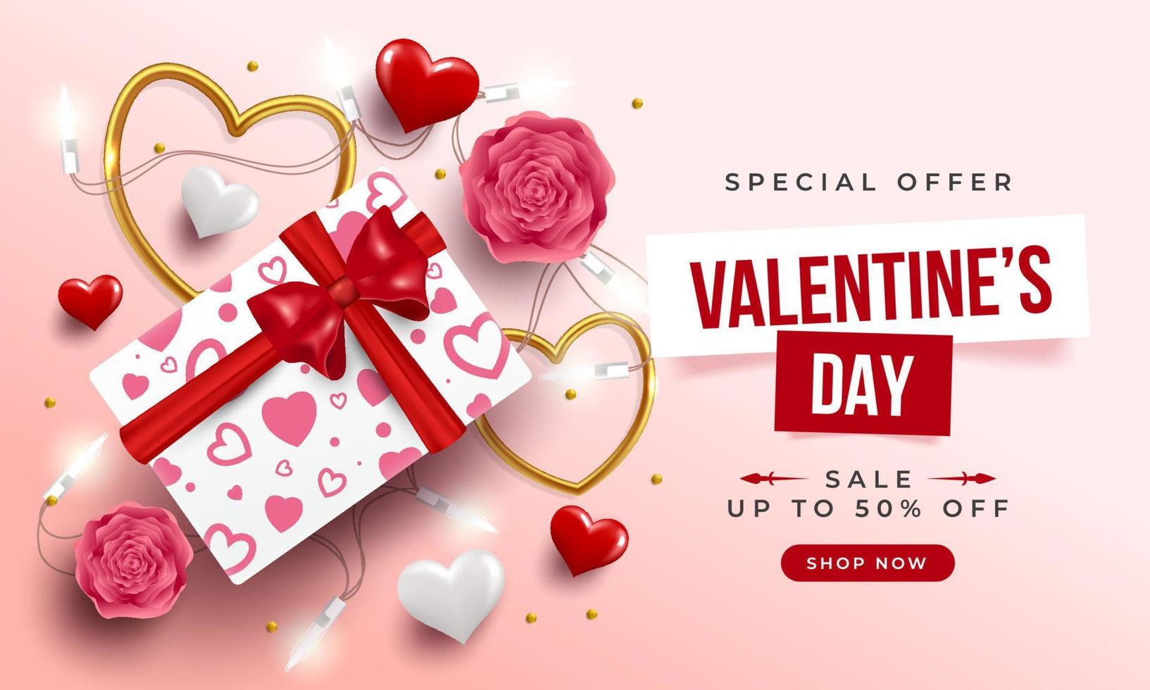 Valentine Day Sale vector