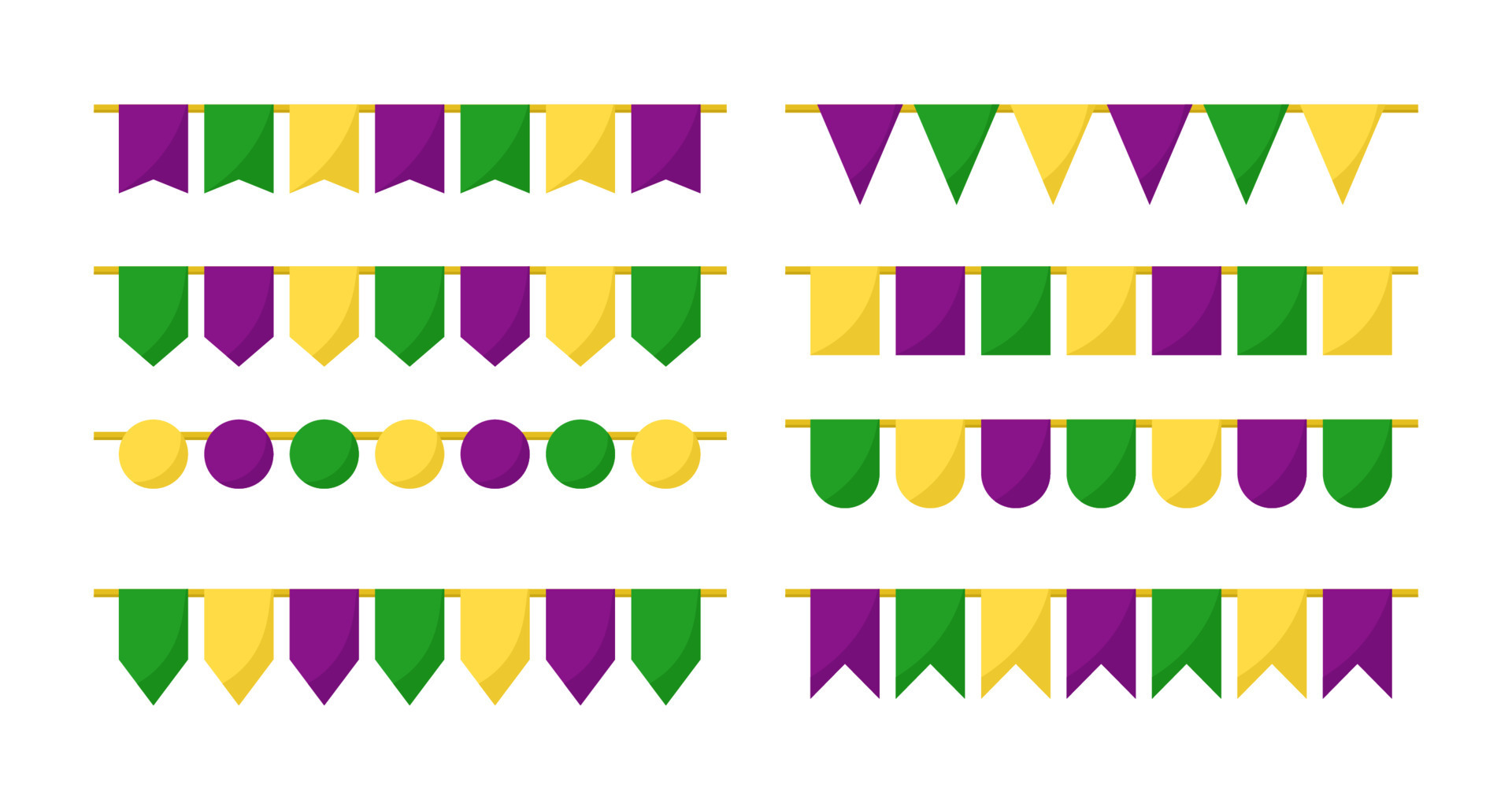 mardi gras flag