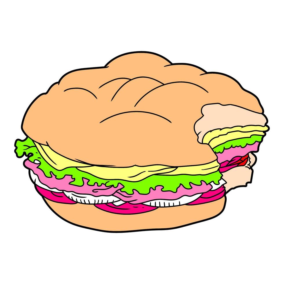 cartoon hamburger free 17004507 Vector Art at Vecteezy
