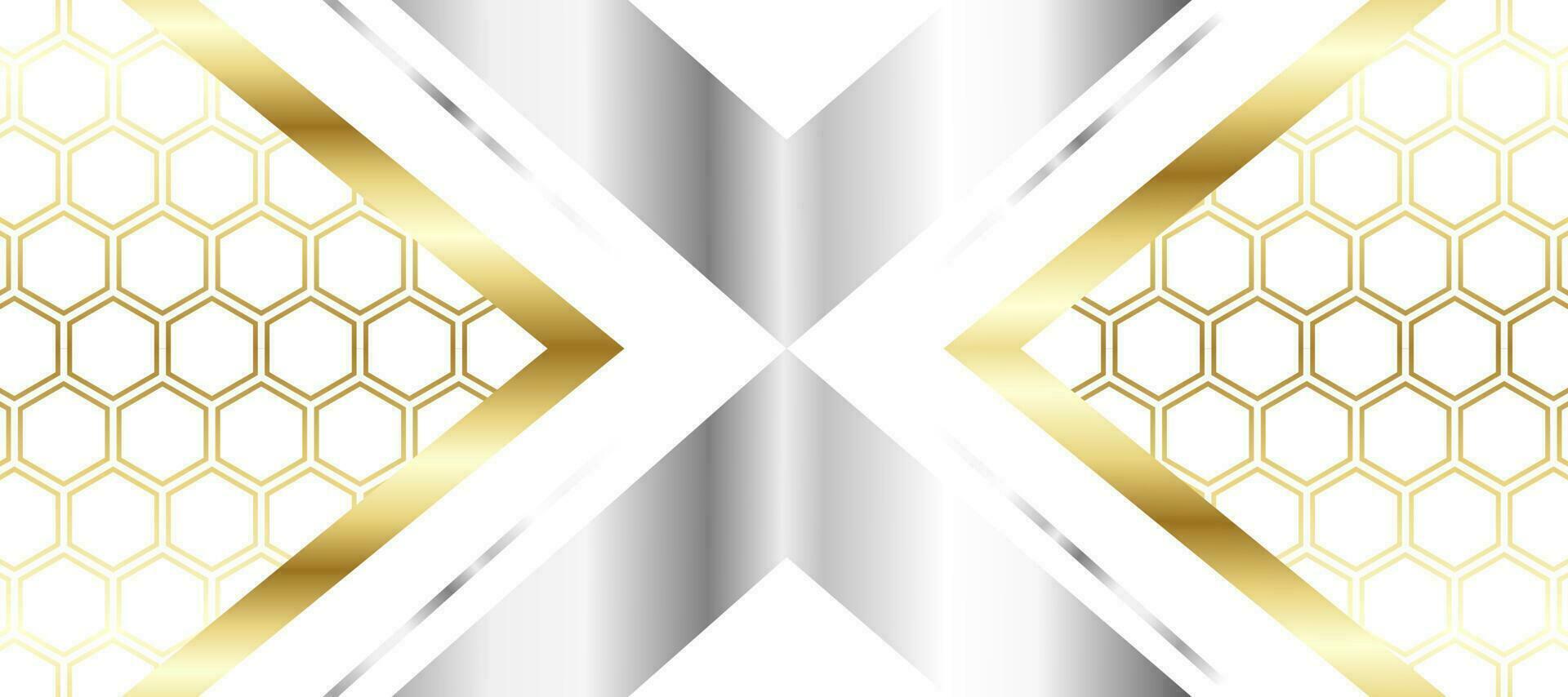 golden and chrome metal white background Design Wallpaper Vector