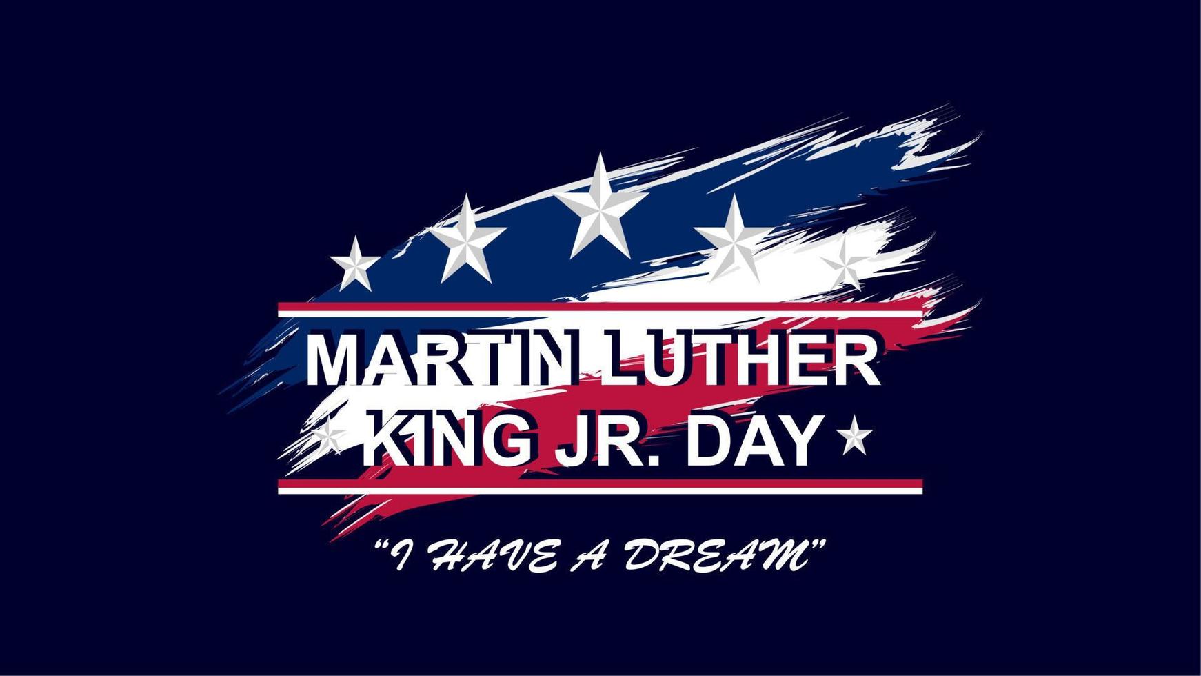 Martin Luther King Jr. Day Background  Template Design Vector Illustration.