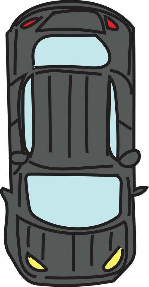 ilustración de vector de dibujos animados de coche